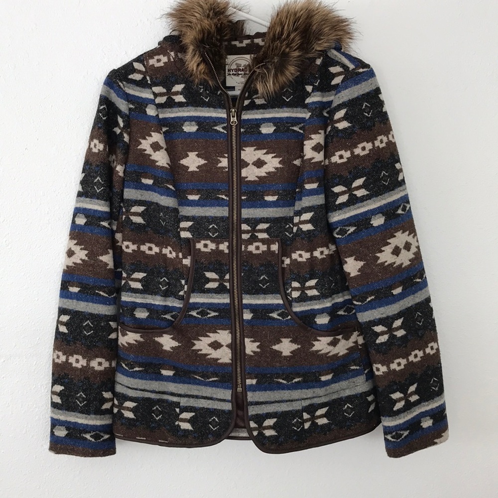 SOLD faux fur winter coat